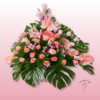 CENTRO CON ROSAS Y ANTHURIUM ROSA 3 centro con rosas y anthurium rosa