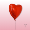 Globo de corazón, ideal para complementar tu regalo 1 Globo de helio corazón
