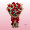 Ramo de 12 rosas rojas para regalar 2 Ramo de 12 rosas para regalar