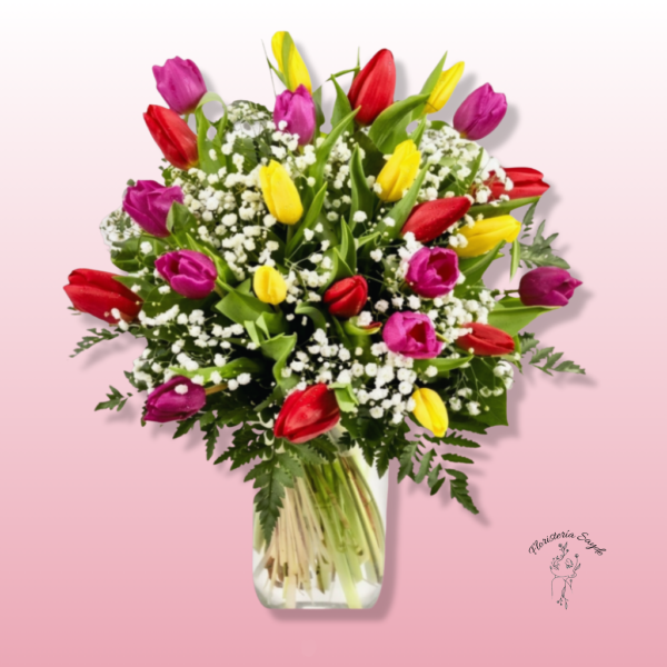 Floristeria Sayde – 2026-04-10T124411.456 Ramo de tulipanes frescos y alegres de temporada