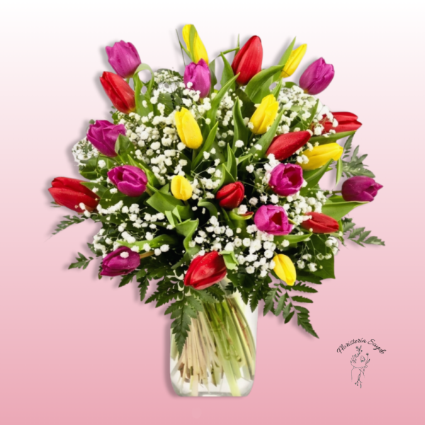 Floristeria Sayde (79) Ramo de tulipanes frescos