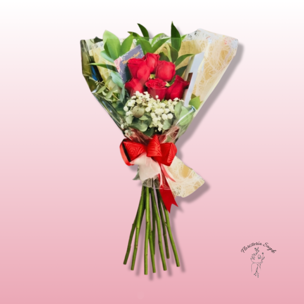 ramo de 6 rosas