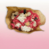 ramo flores preservadas rosas y blancos
