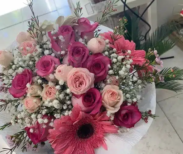 Ramo de rosas Boho