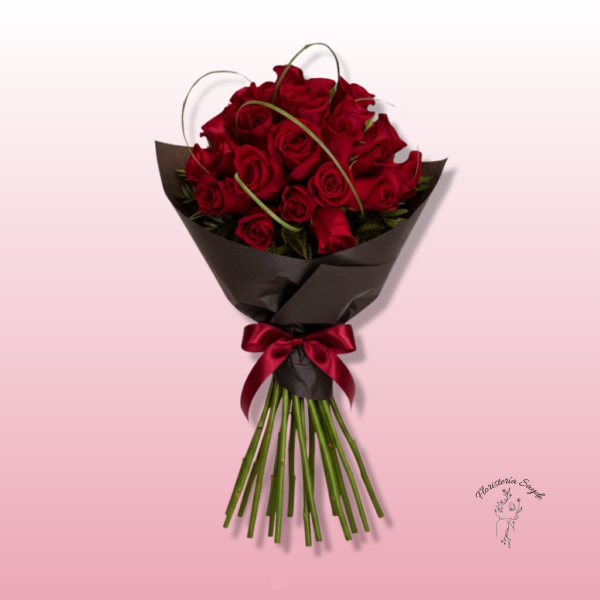 Ramo de Novia con Rosas Rojas – Amor y Elegancia Pura