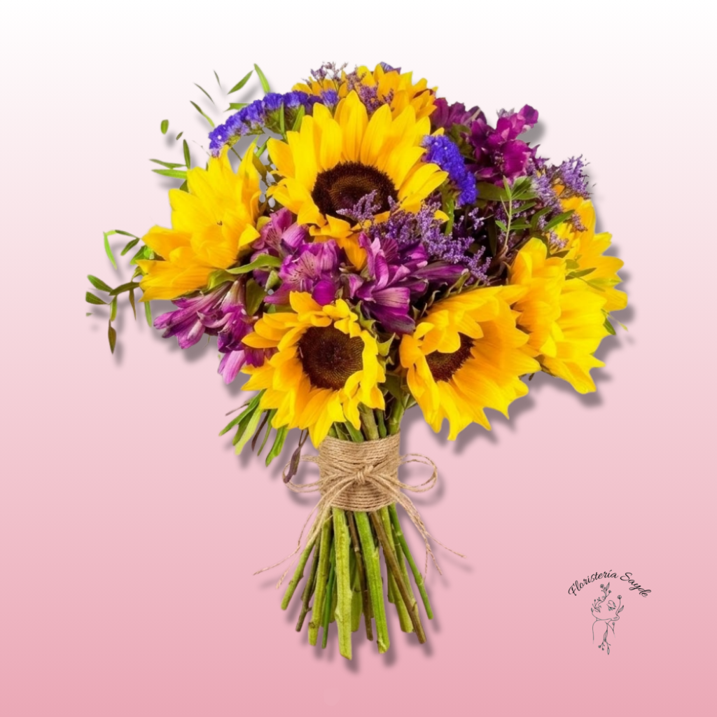 Floristeria Sayde (10) Ramo de girasoles a domicilio