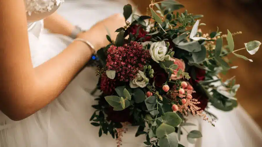 Flores para novia boda