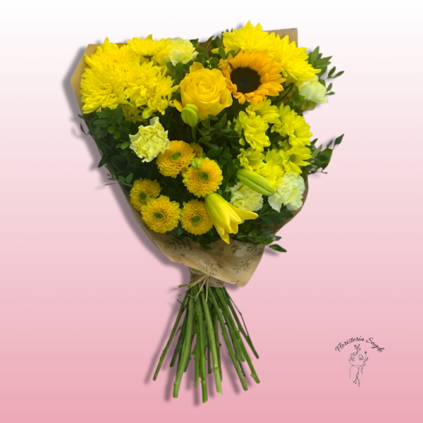 Ramo silvestre flores amarillas