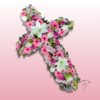 🌿 Cruz Funeraria – Un Homenaje Floral de Amor y Respeto 🌿 1 Cruz funeraria