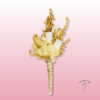 Prendido Floral Preservado Beige – Elegancia Natural para Eventos