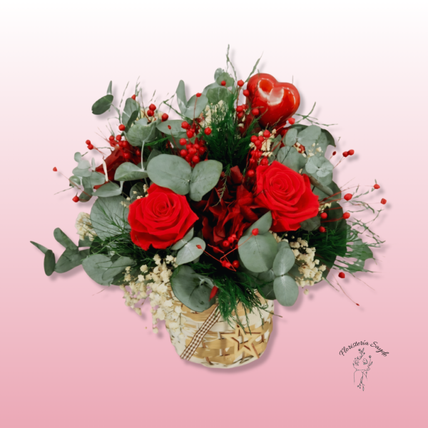 Ramo de Flores Preservadas rojas
