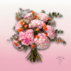 ramo de hortensias rosas x8