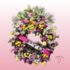 Corona de flores funeraria elegante 1 Corona de flores funeraria elegante