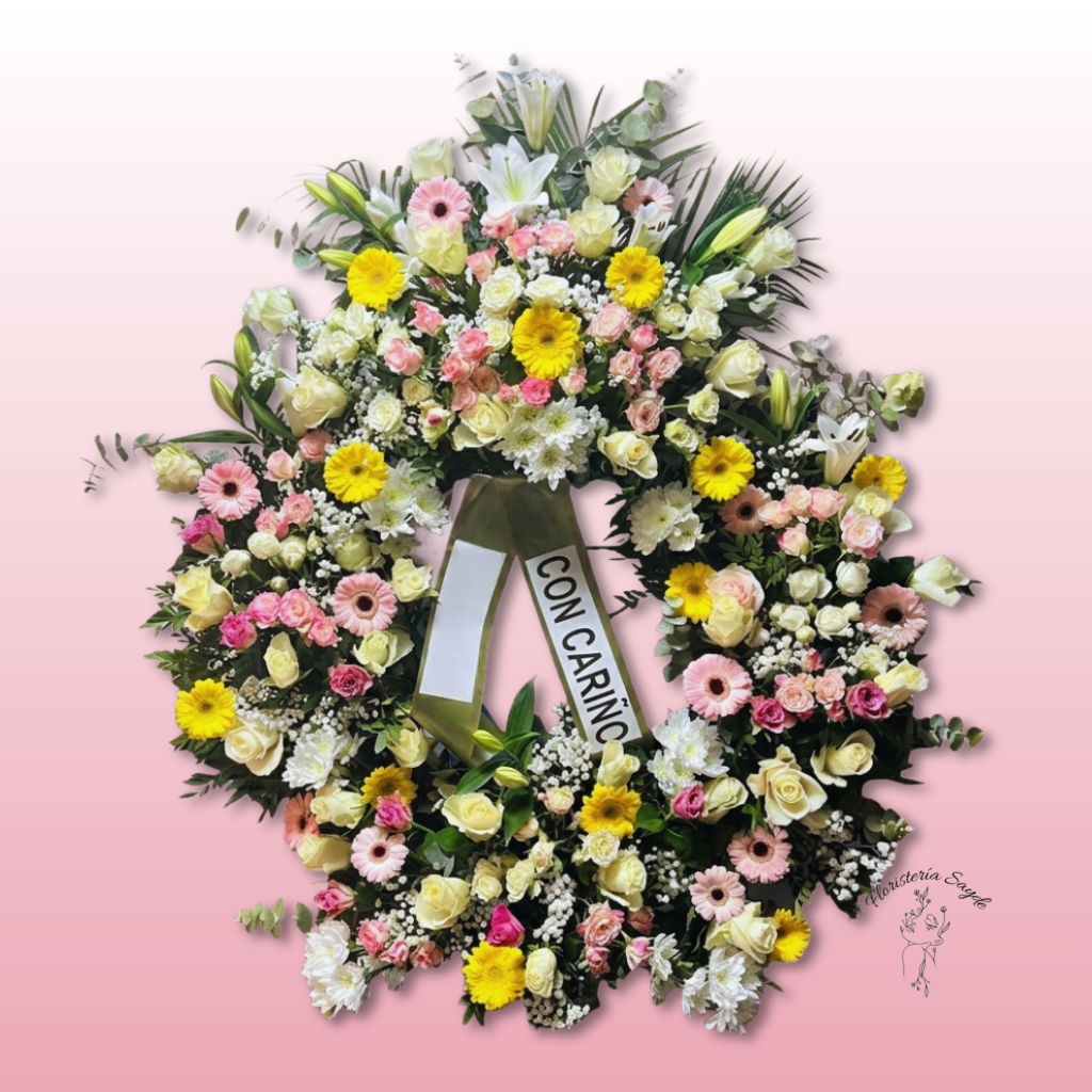 Corona de flores para funeral (1) Corona de flores para funeral