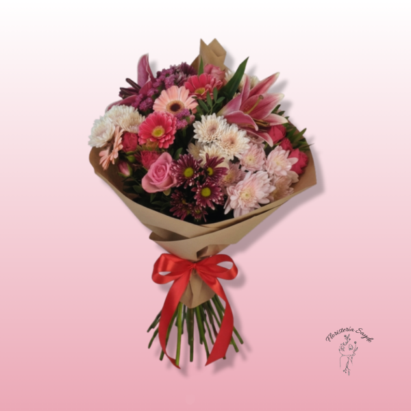 Ramo de flores variado con lirios