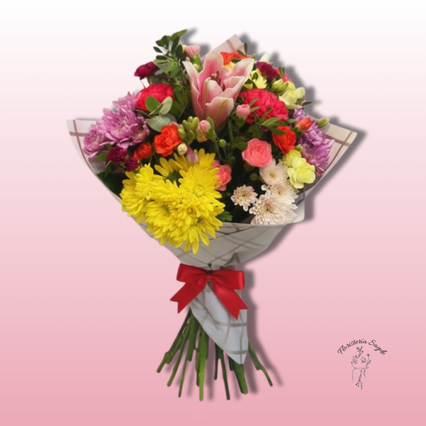 Ramo de flores variado con lirios