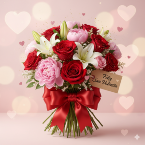 Ramos de flores para San Valentín en Zaragoza