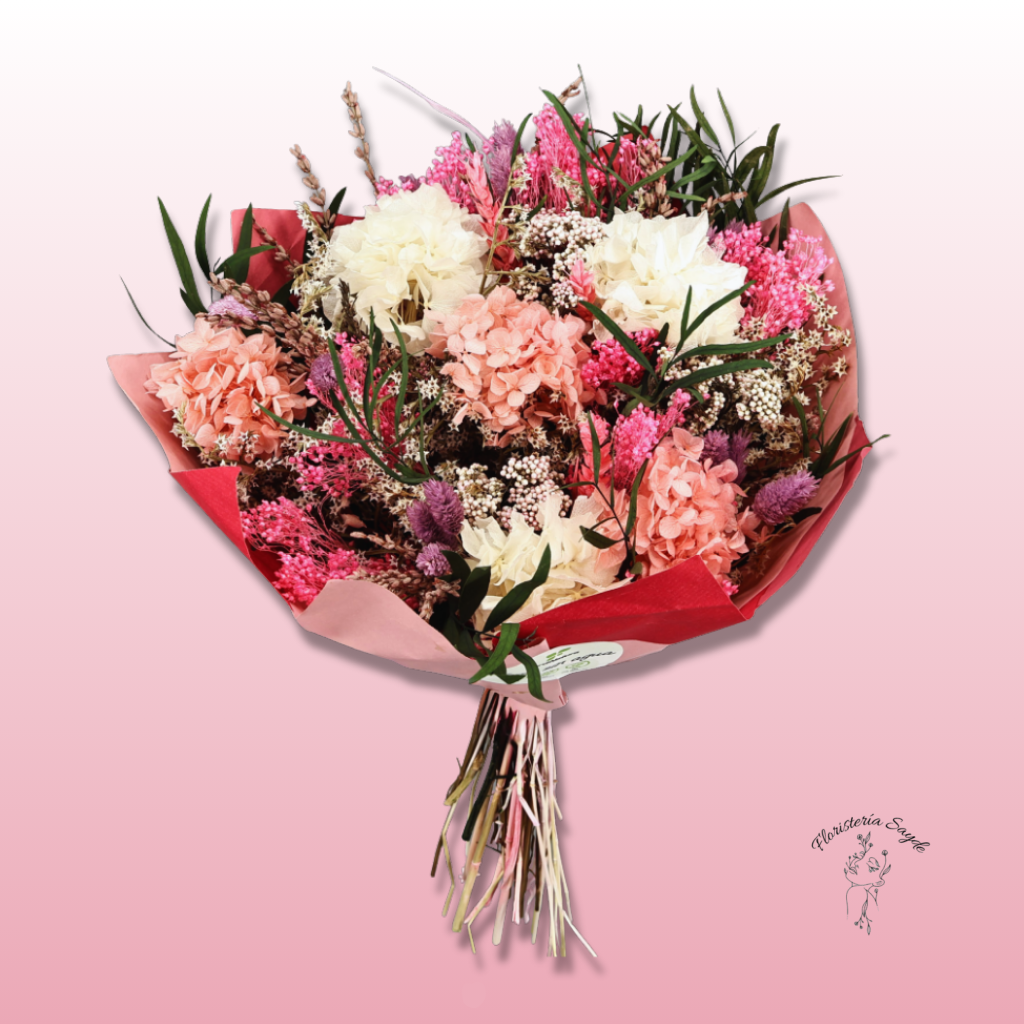 Floristeria Sayde (58) ramo variado de hortensias preservadas